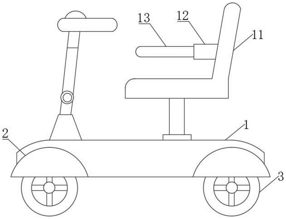 一种带有紧急刹车装置的残疾人智能小车的制作方法