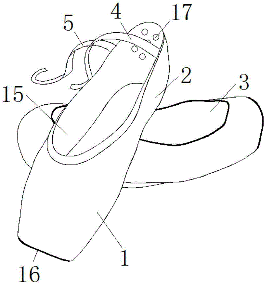 一种防松脱的舞蹈鞋的制作方法