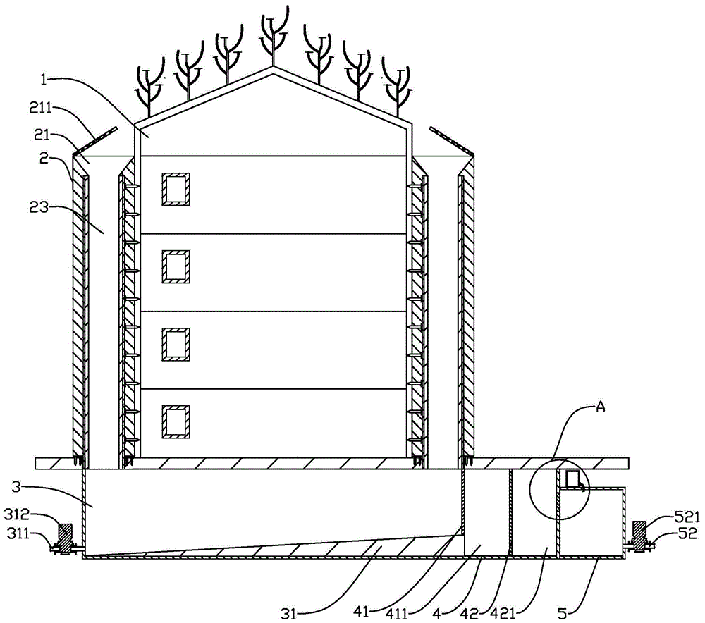 一种高层建筑屋顶海绵园林雨水收集循环系统的制作方法