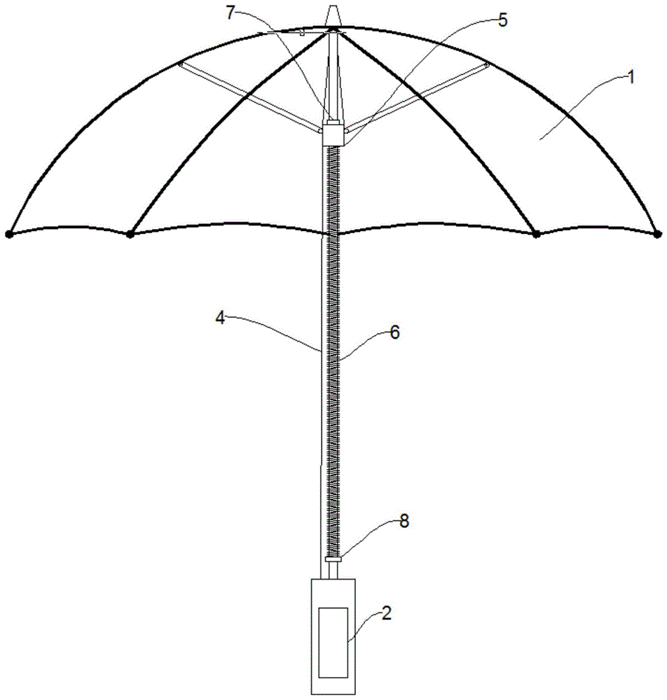 一种指纹解锁伞的制作方法