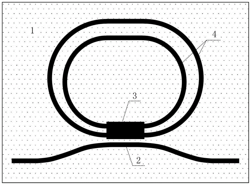一种基于非对称定向耦合器的光波导环形谐振器的制作方法