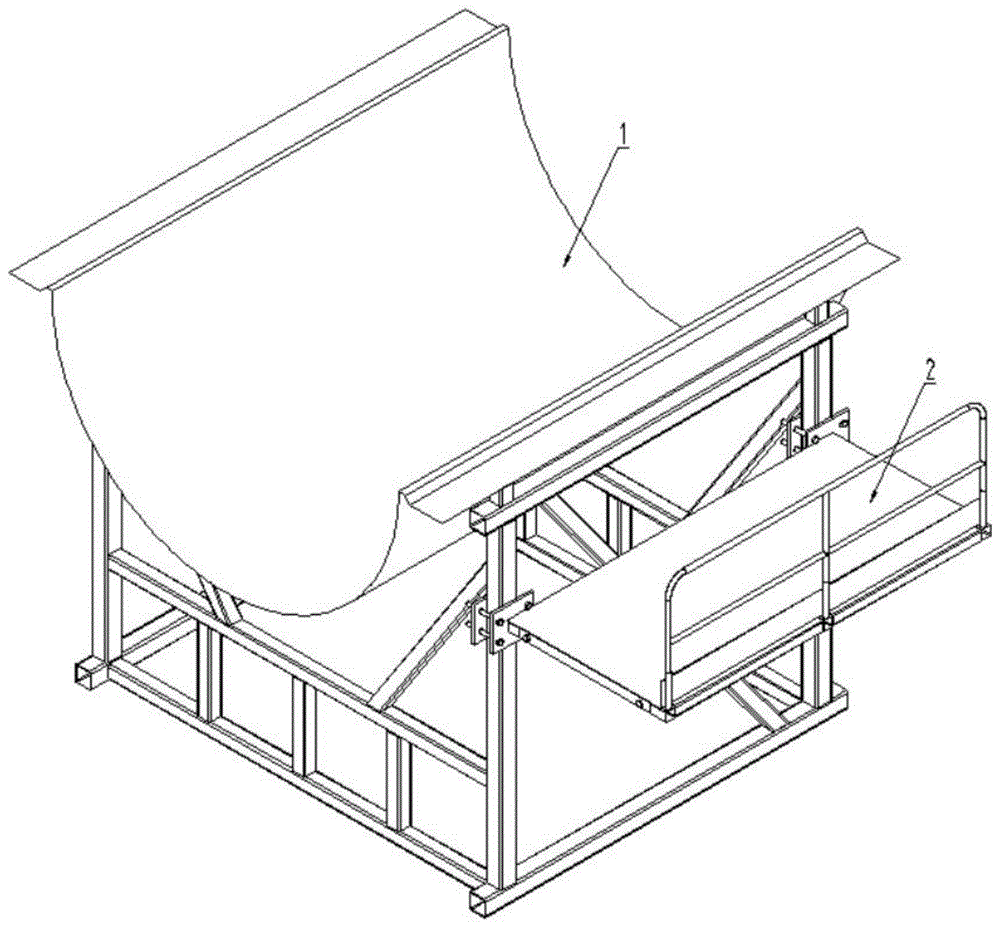 一种风机叶片模具拆卸式行走平台的制作方法