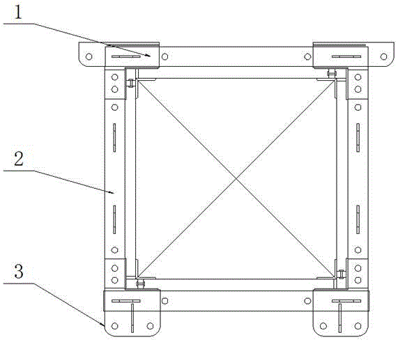 一种塔机六销孔多功能附墙框的制作方法