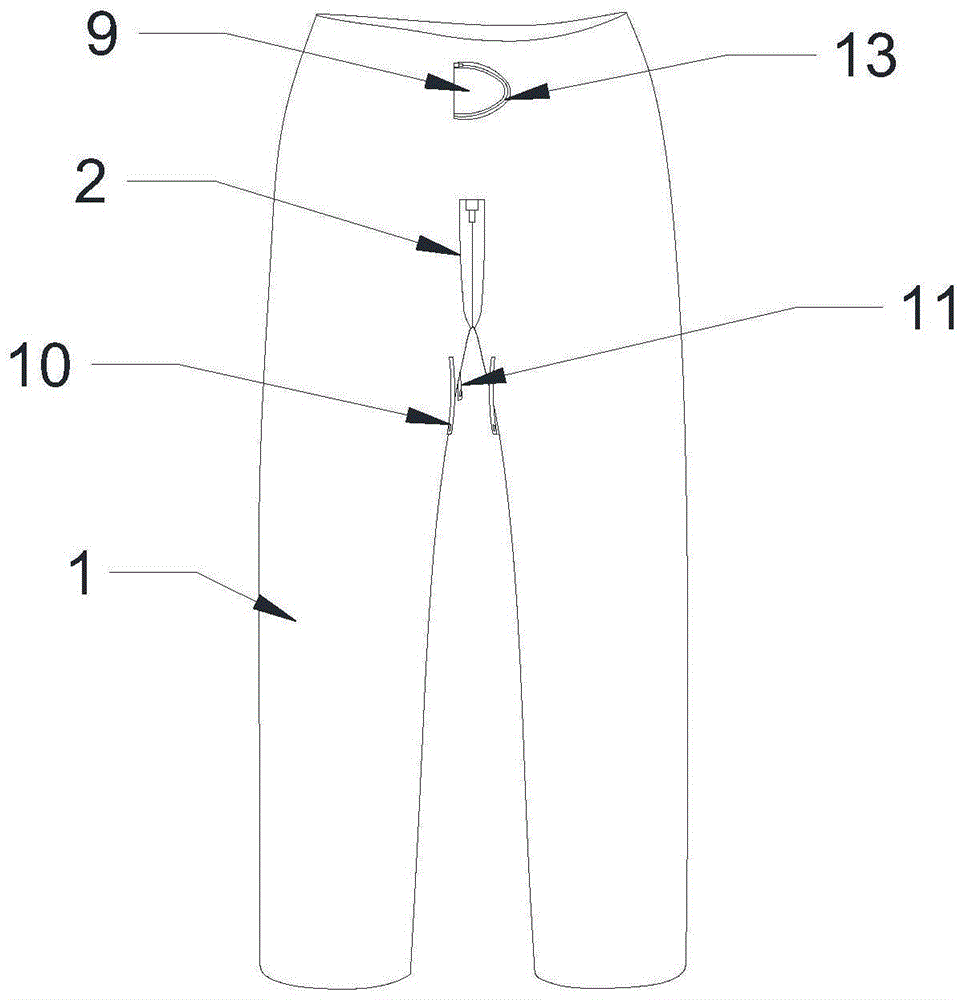 一种间歇导尿患者穿的裤子的制作方法