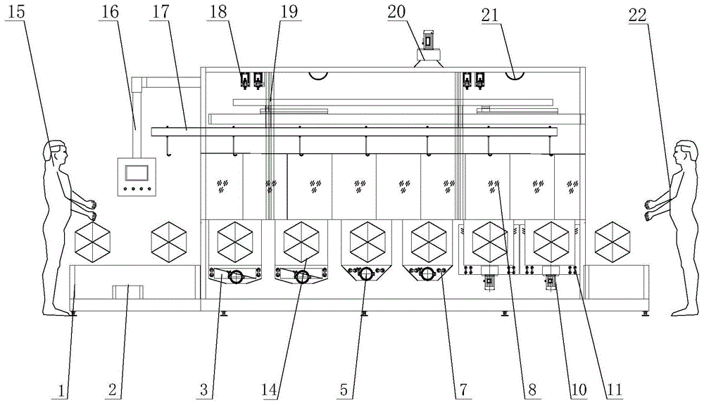 一种多臂式超声波清洗机的制作方法