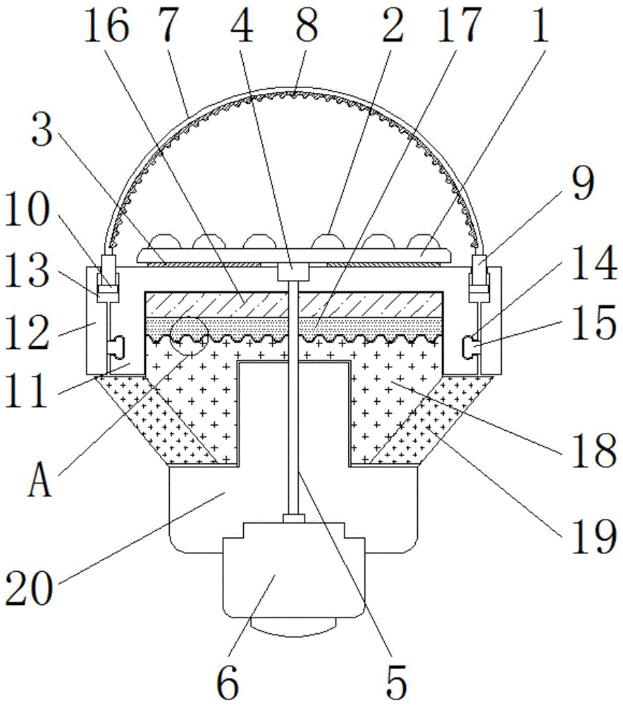 一种低热阻高光效LED灯结构及其工艺的制作方法