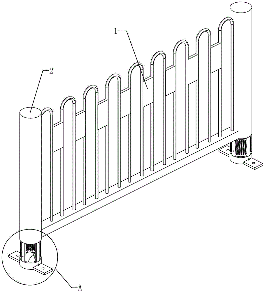 一种可移动的市政防护栏的制作方法