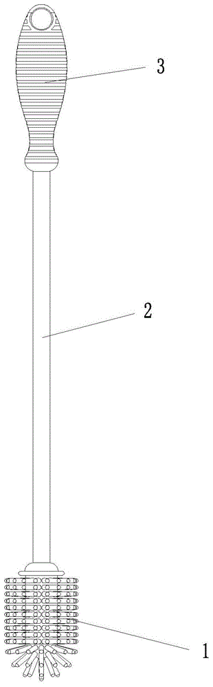 可弯折硅胶清洁刷的制作方法
