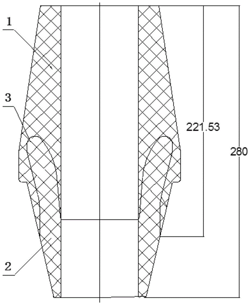 一种高压GIS组合电器变压器用电缆终端应力锥的制作方法