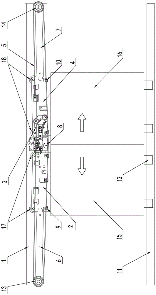 一种电梯层门强迫式自闭结构的制作方法