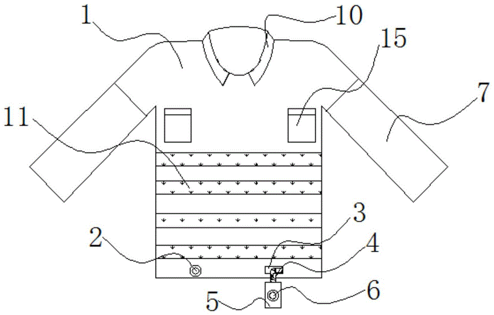 一种多功能户外作业衬衫的制作方法
