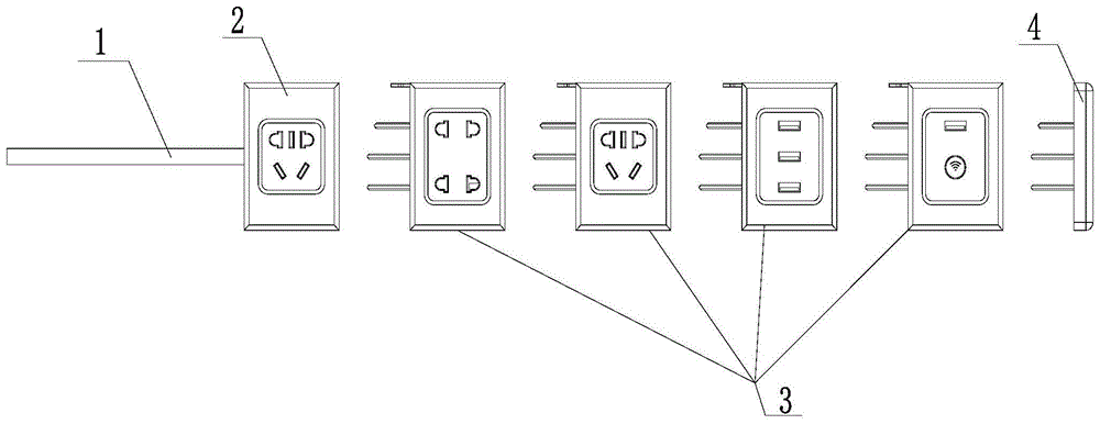 拼接式排插的制作方法