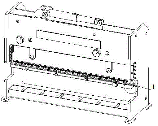 一种长矩台液压冲孔机侧定位装置的制作方法