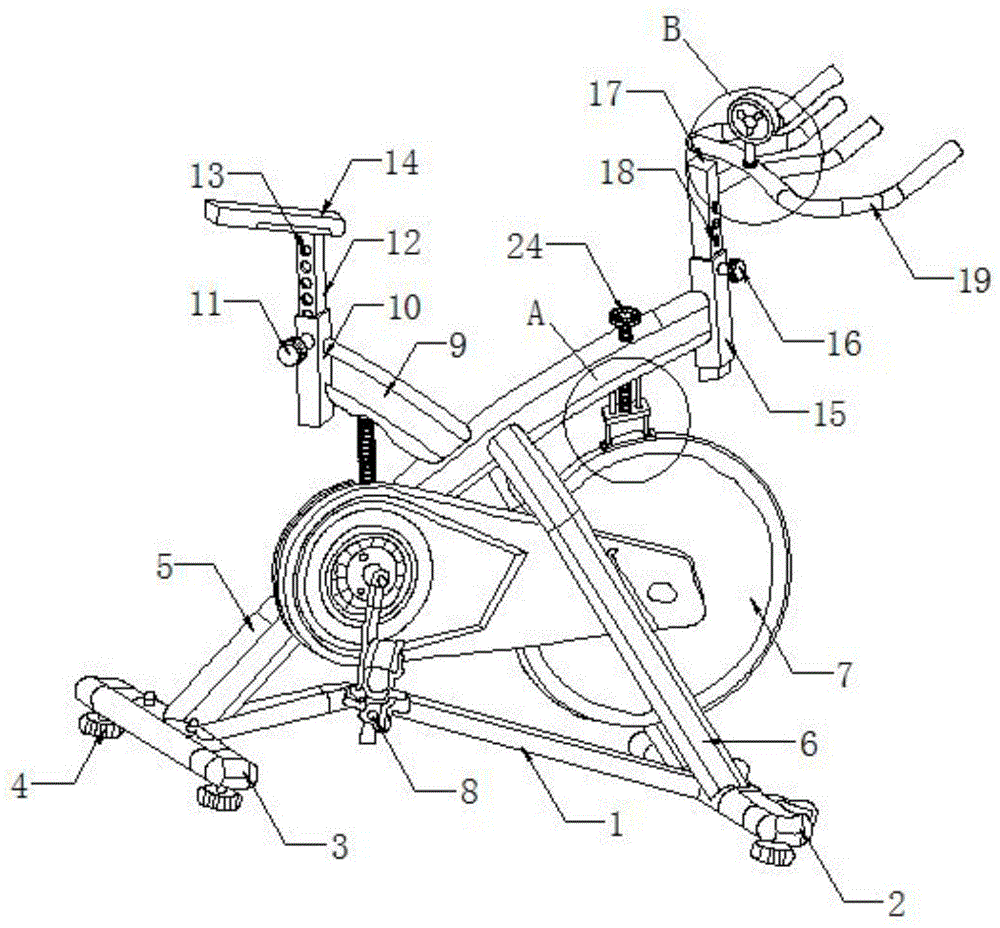 一种便于调节负荷的健身自行车的制作方法