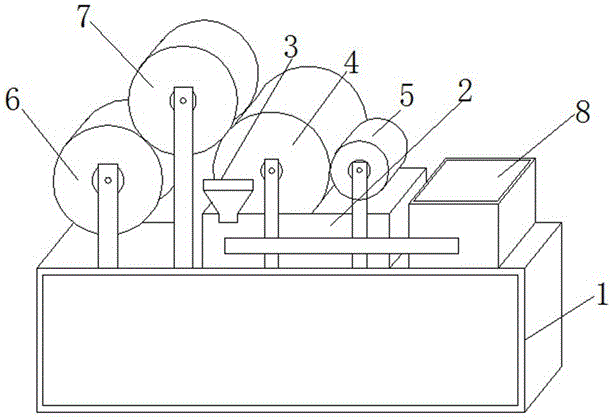 瓦楞机防胶水熟化循环装置的制作方法