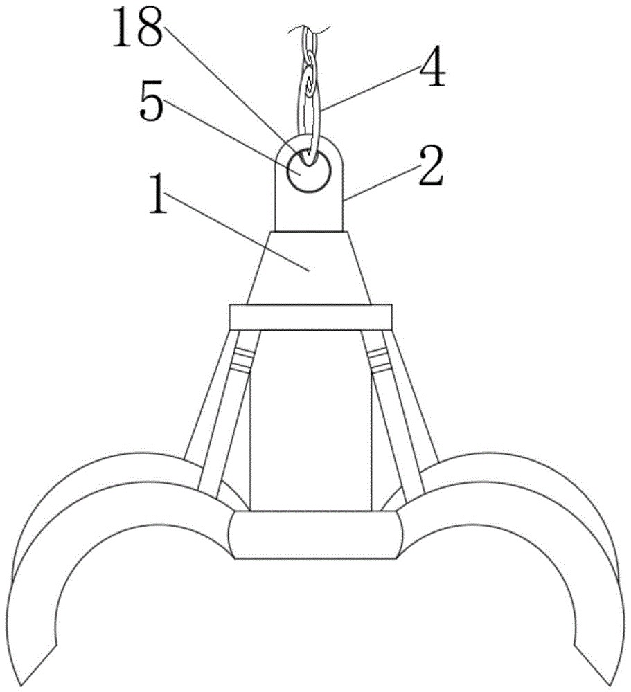 一种物流吊机用抓钩的制作方法