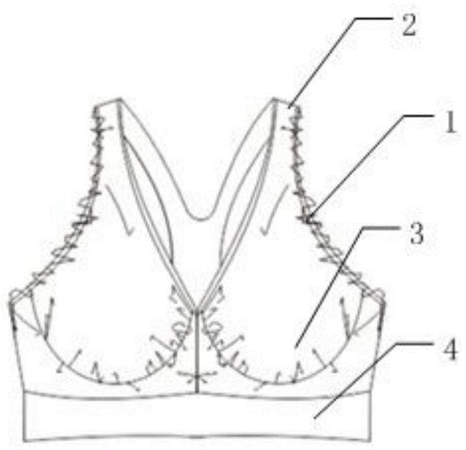 一种一次性运动文胸的制作方法