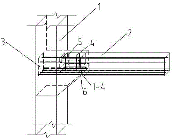 装配式混凝土柱梁干式连接结构的制作方法
