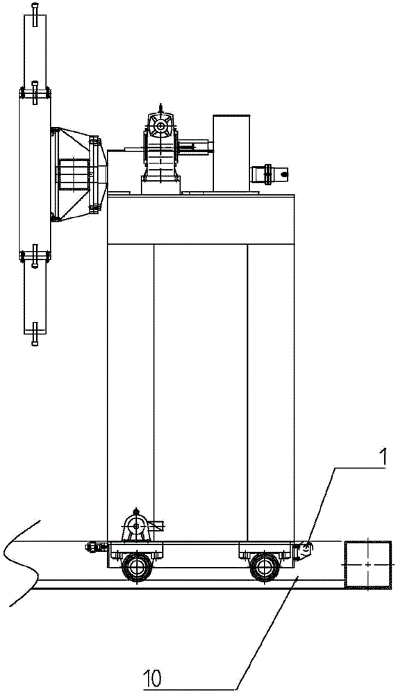 井道外立面安装翻转机的制作方法