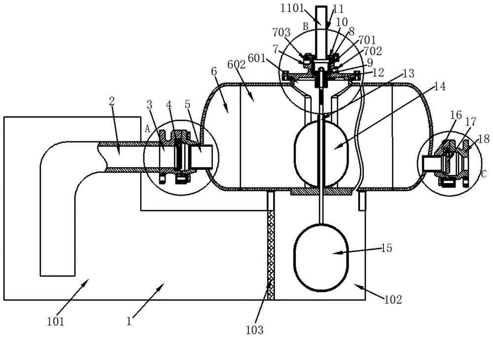 一种透平机械冷凝水真空收集系统的制作方法