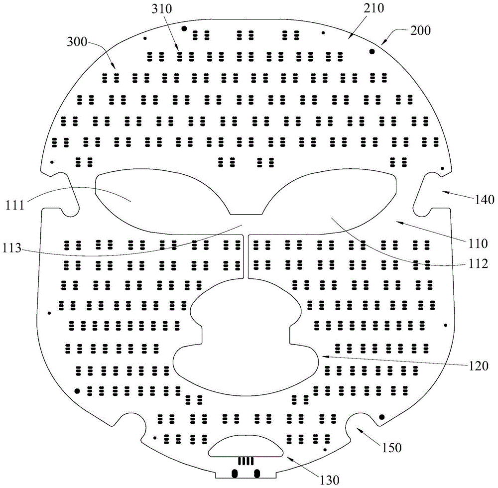 面具式LED灯组的制作方法