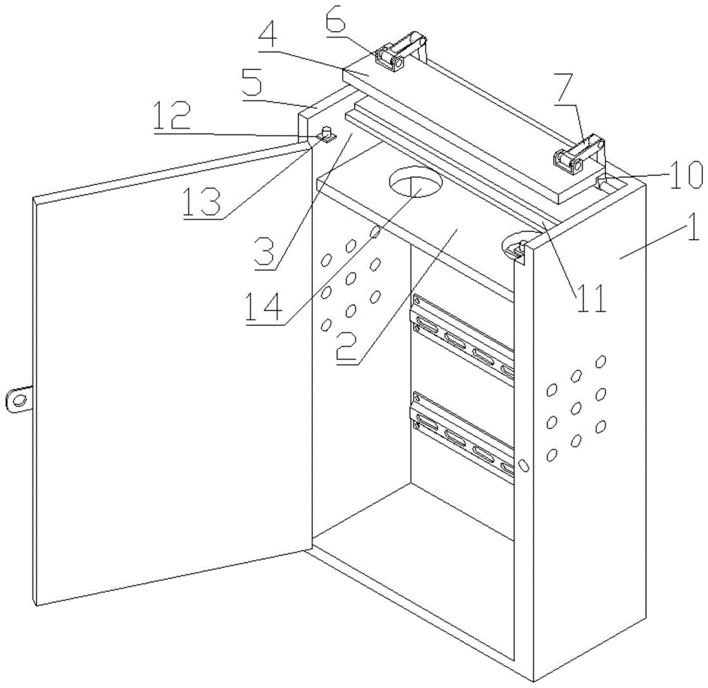 一种低压柜柜顶的开启式结构的制作方法
