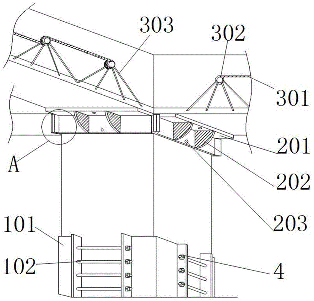 一种钢结构框架旧建筑物柱梁节点加固结构的制作方法