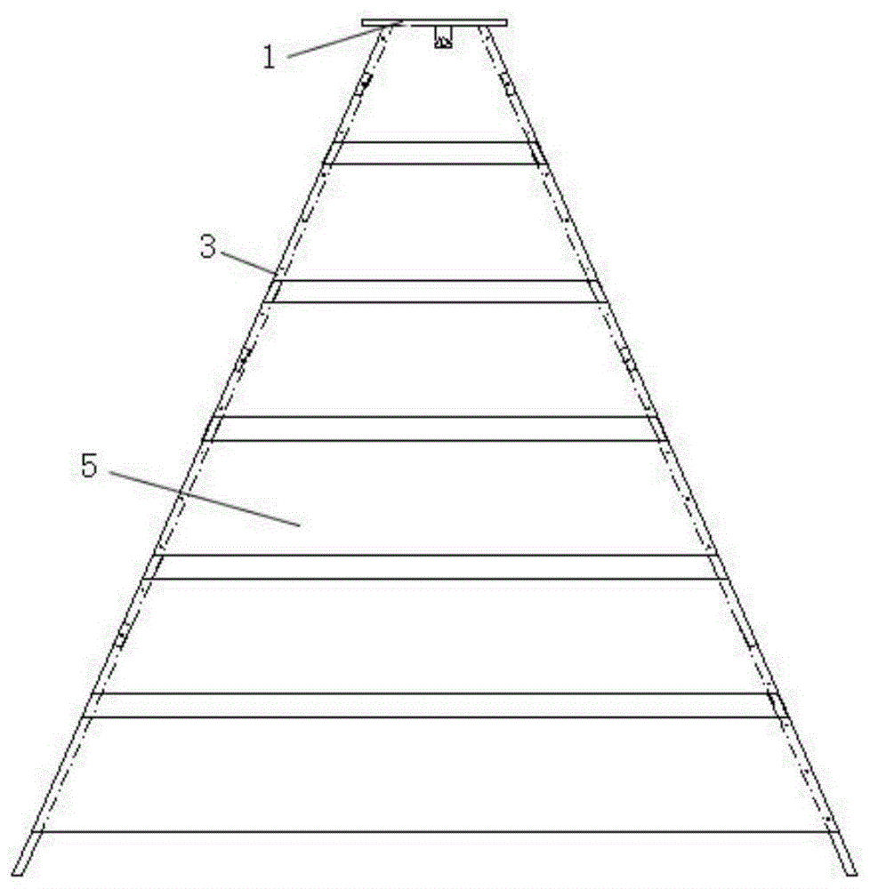 一种折叠式两用锥形航标的制作方法