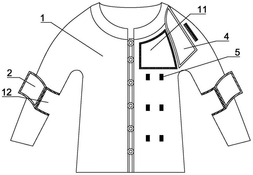 重症医学科用多功能病号服的制作方法