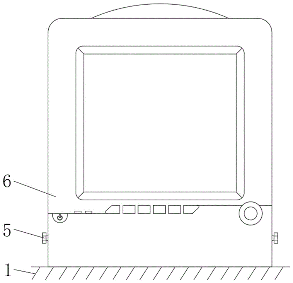 一种肿瘤麻醉科用监护仪的稳固机构的制作方法