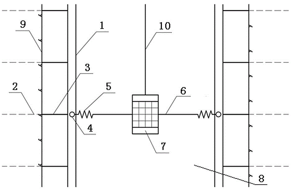 竖井吊篮防碰撞装置的制作方法