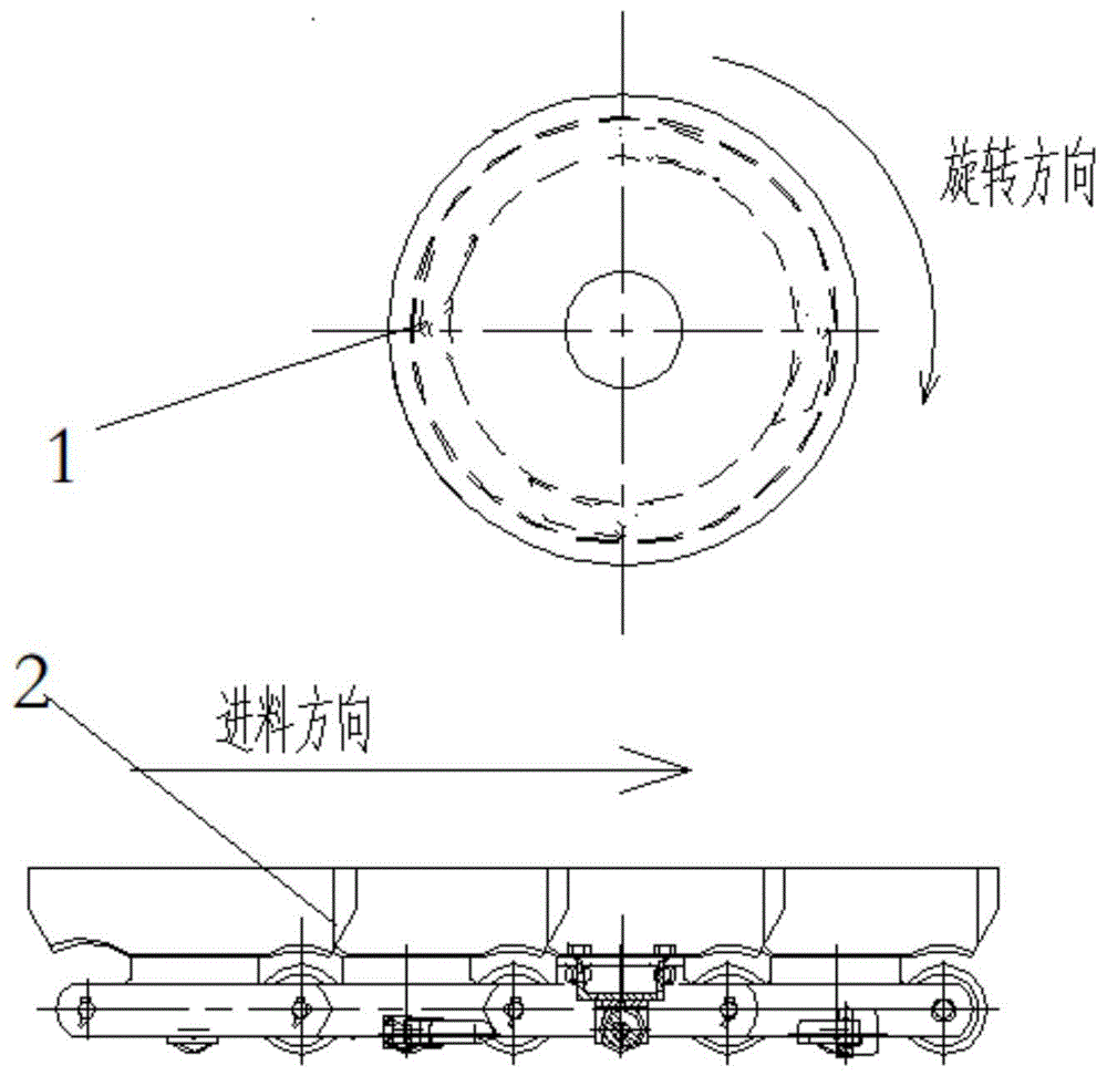 一种鳞板机拨料打散装置的制作方法