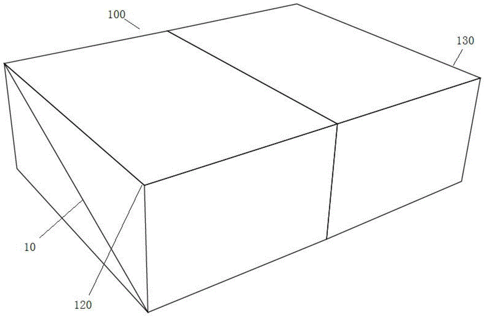 一种斜面对开式双内层包装盒的制作方法
