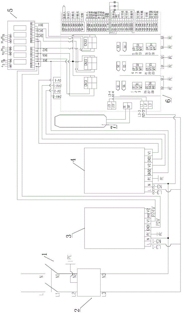 一种六轴驱控一体柜电路结构的制作方法