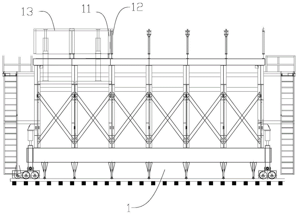 组合式模板台车防变形装置的制作方法