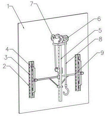 附墙式起重升降装置的制作方法