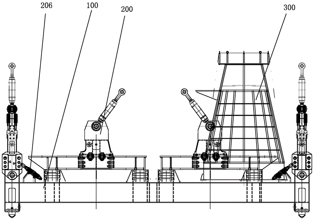 固定式X型吊具上架的制作方法