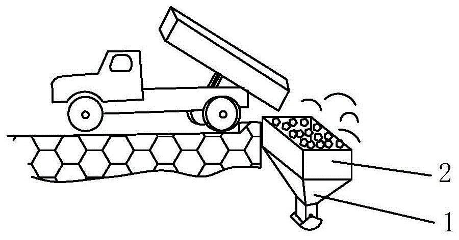 建筑回收砂石卸载防尘结构的制作方法