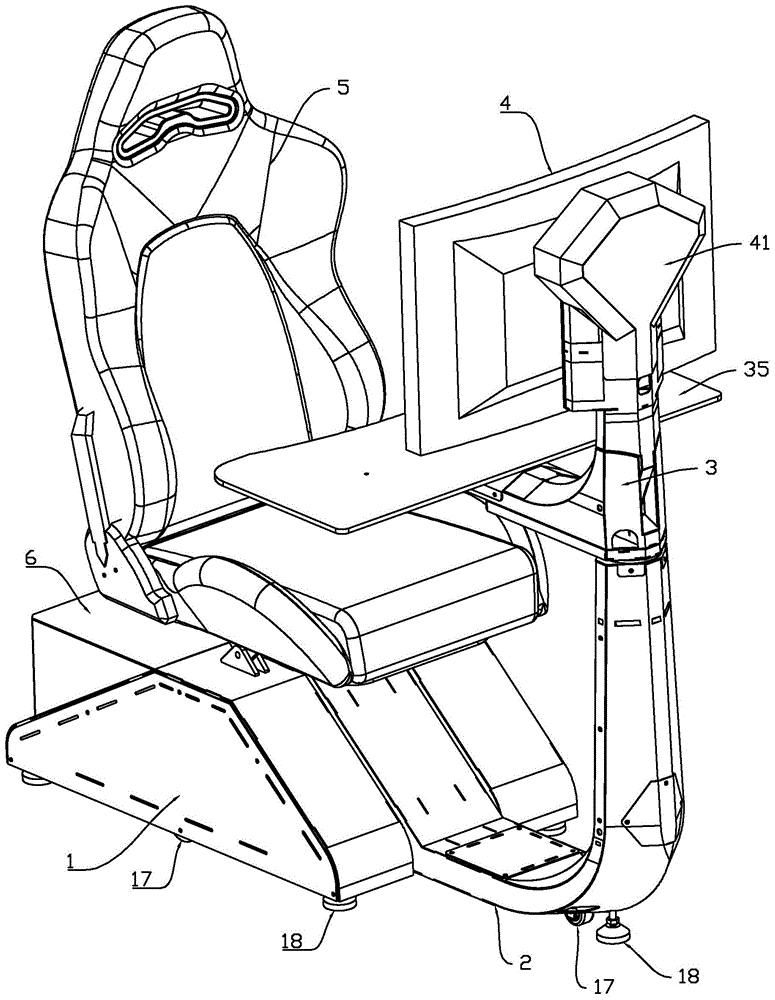 一种零重力电脑工作站的制作方法