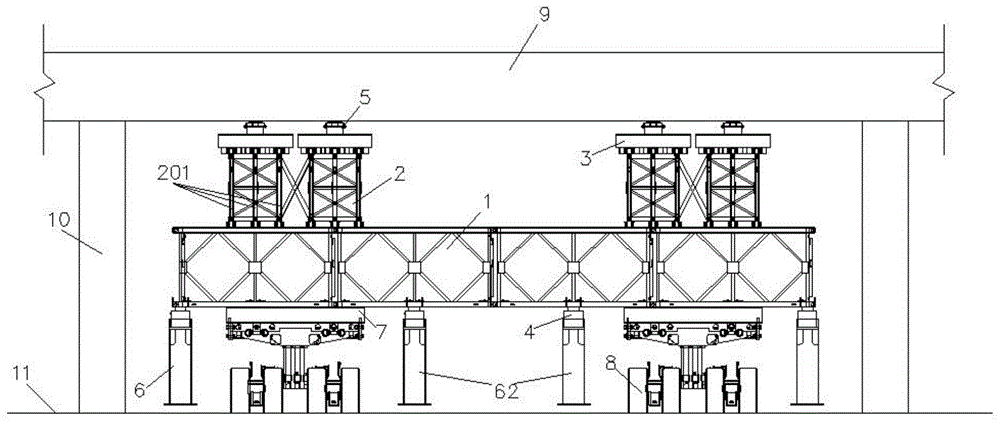 桥梁应急支撑卸载与检修一体机的制作方法