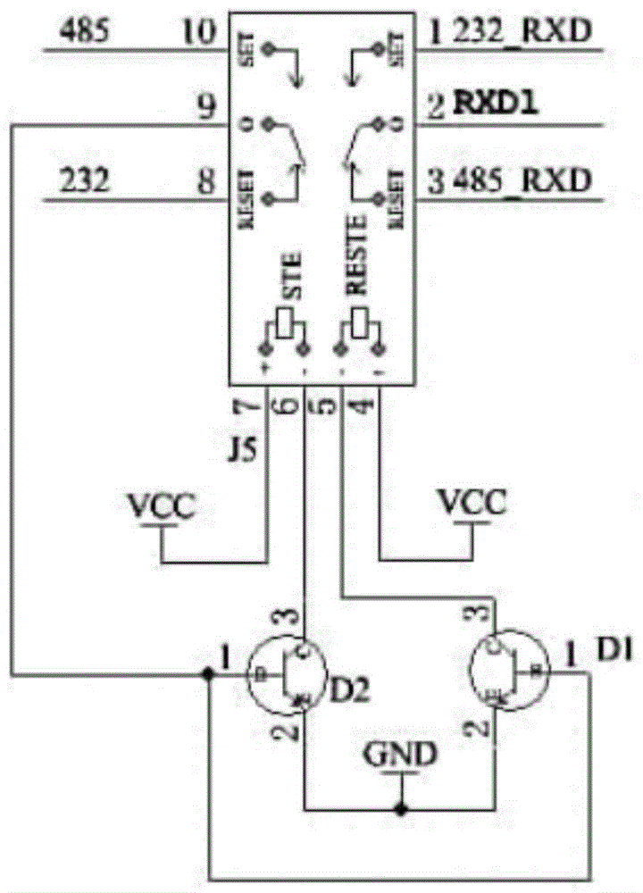 一种RS232-485通讯自动切换电路的制作方法