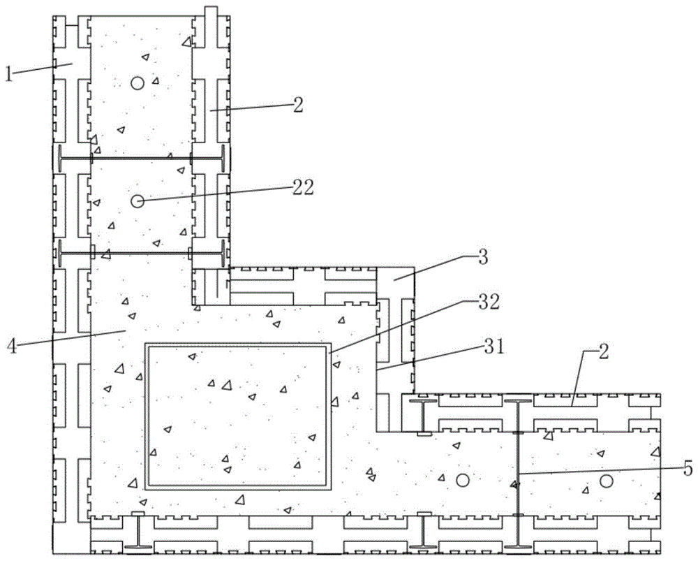 建筑模块转角结构墙的制作方法