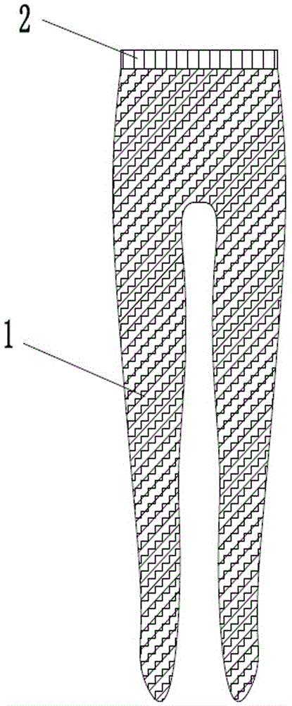 一种面料松软的连裤袜的制作方法