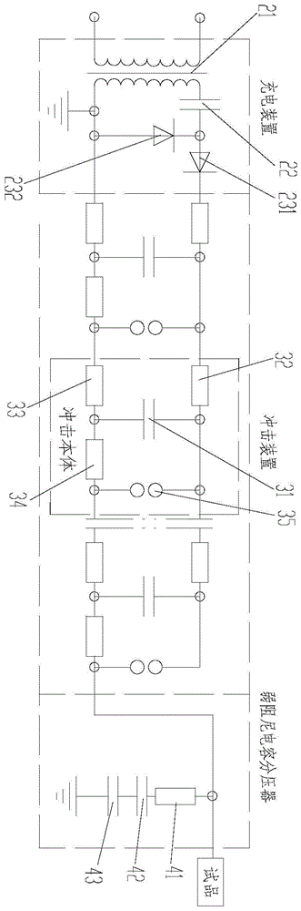 一种卧式冲击电压发生器的制作方法