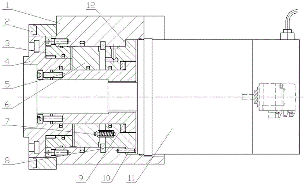 内置电机的伺服刀塔的制作方法