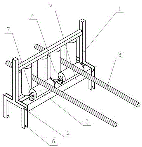 用于多绳摩擦式绞车钢丝绳更换的过窗分绳器的制作方法