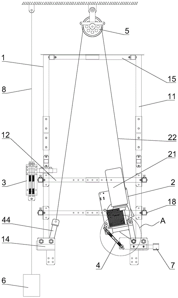 一种无机房电梯安装设备的制作方法