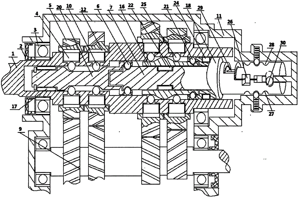 轴心换档式变速器的制作方法