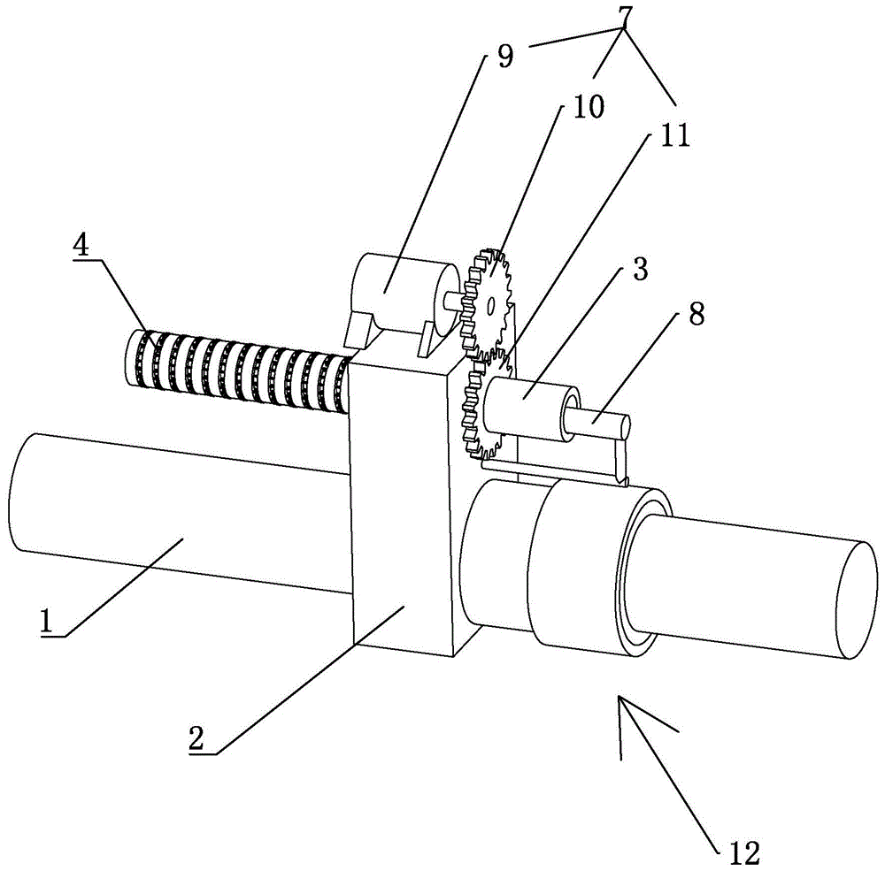 一种喷气织机的防伸缩装置的制作方法