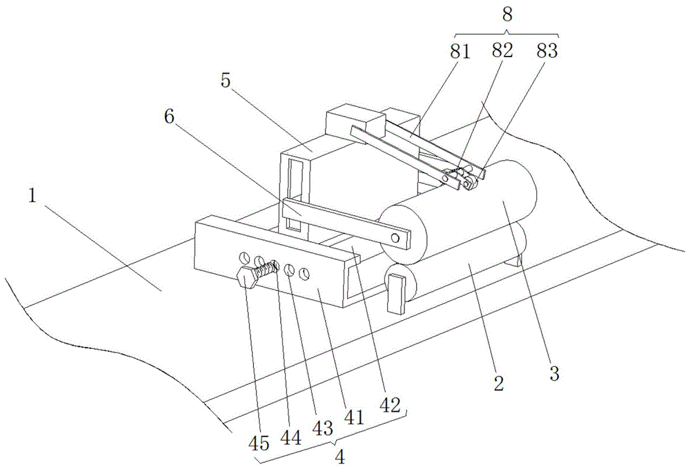 一种假捻变形机线筒防脱辊的卷线装置的制作方法